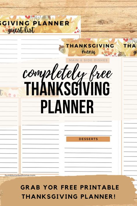 Grab your free printable thanksgiving planner to make the big day seamless! You'll get a Thanksgiving menu, Thanksgiving Shopping List, and more! Check out all of the delicious Thanksgiving recipes linked at the bottom of the post as well! #planner #free #printables #Thanksgiving #mealplanning Thanksgiving Grocery List Printable, Free Thanksgiving Planner, Thanksgiving Dinner Planner, Thanksgiving Menu List Printable, Thanksgiving Grocery List Free Printable, Thanksgiving Planner Printables Free, Thanksgiving Shopping List Printable, Thanksgiving Fried Turkey, Thanksgiving Menu List