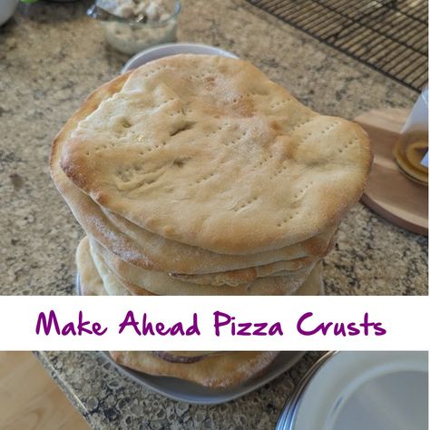 Make-Ahead Pizza Crusts – I will make crafts and cook better Homemade Pizza Lunchable Crust, Par Baked Pizza Crust, Flatbread Pizza Crust, Pizza Crust Recipe Easy, Easy Pizza Crust, Pizza Crust Dough, Sourdough Pizza Crust, Food Magic, Homemade Pizza Crust