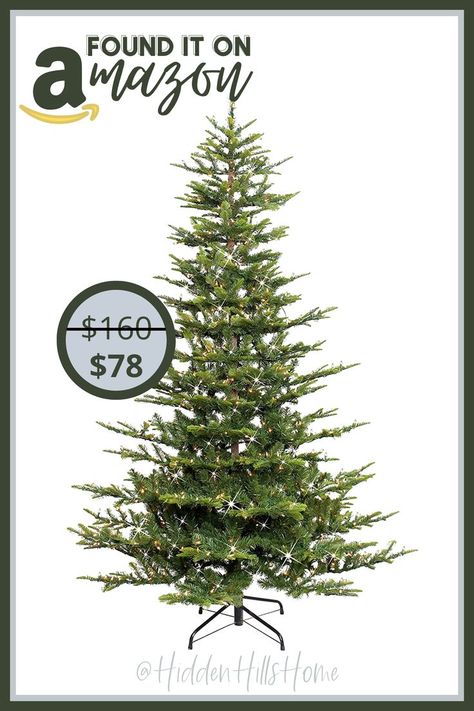 Pre-Lit Aspen Fir Artificial Christmas Tree from Amazon is 50% off making it $78! Christmas Trees Home Depot, Best Christmas Tree Target, Best Amazon Christmas Tree, Fir Tree Christmas, Farm Trees Ideas, 4.5 Christmas Tree Ideas, Aspen Fir Christmas Tree, European Fir Christmas Tree, Nobel Fir Christmas Tree