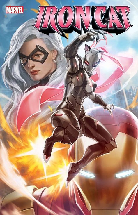 Iron Cat #1 | Variant cover art by Skan Srisuwan Cat Armor, Iron Cat, Marvel Heroines, Bd Art, Black Cat Marvel, Marvel Characters Art, Arte Dc Comics, Comics Girls, Marvel Entertainment