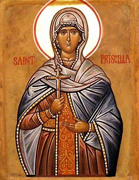 Icon of St. Priscilla Priscilla And Aquila, Female Saints, Blue Parakeet, Easy Reference, Female Hero, Holy Father, Christian Messages, Educational Activities For Kids, Orthodox Icons