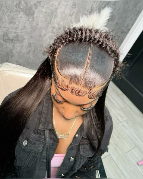 Diy Hair Wig, Lace Wigs Styles, Braided Crown Hairstyles, Braided Hairstyles For Black Women Cornrows, Frontal Wig Hairstyles, Braid Wig, Quick Natural Hair Styles, Cute Curly Hairstyles, Quick Weave Hairstyles