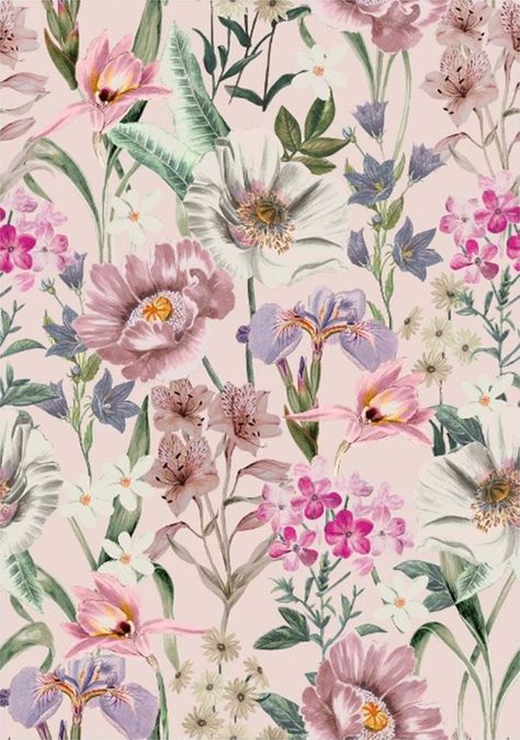 Fall Fashion Ideas, Flower Vintage, Deco Floral, Flower Illustration, Floral Background, Flower Backgrounds, New Wall, Textile Prints, Surface Pattern Design