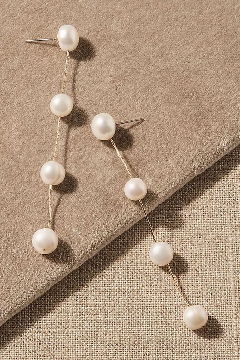 Bridal Pearl Wedding Jewelry & Accessories | BHLDN Weddings | Anthropologie Wedding Earrings Bride, Wedding Pearl Earrings, Bridal Jewelry Pearl, Wedding Accessories For Bride, Pearl Wedding Earrings, Pearl Wedding Jewelry, Pearls Wedding, Anthropologie Wedding, Pearl Bridal Jewelry