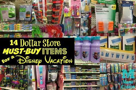 14 Dollar Store MUST-BUY Items for a Disney Vacation | Mama Cheaps Disney Cruise Fish Extender, Road Trip Activities, Cool Things To Do, Dole Whip, Disney World Planning, Disney Planning, Disney Tees, Disney Tips, Disney World Trip