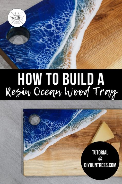 Resin Pour Charcuterie Board, Epoxy Resin Wood Serving Tray, Charcuterie Board With Epoxy, Epoxy Resin Crafts Wood Diy, Wood And Resin Charcuterie Board, Epoxy Resin Lazy Susan Diy, Diy Resin Charcuterie Board, Epoxy Resin Charcuterie Boards, Diy Charcuterie Board How To Make Wood