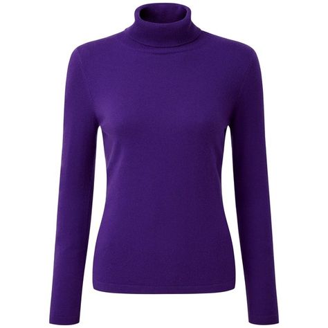 Pure Collection Jenny Roll Neck Jumper, Rich Purple ($105) ❤ liked on Polyvore featuring tops, sweaters, shirts, turtleneck long sleeve shirt, purple long sleeve shirt, long-sleeve shirt, turtleneck shirt and purple sweater Purple Fairytale, Rollneck Sweaters, Buzz Costume, Purple Shirts, Purple Turtleneck, Sweaters Turtleneck, Turtle Neck Shirt, Purple Jumpers, Purple Turtle