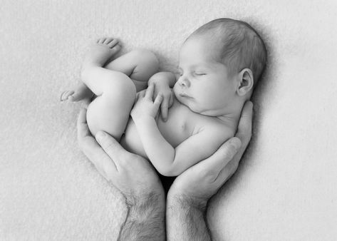 Newborn Family Photos Hands, Newborn Pics At Home, Newborn Hands With Parents, Newborn Couch Photos, Newborn In Dads Hands, Newborn Beanbag Poses, Grandparent Photo, Newborn Photography Poses, Cute Baby Photos