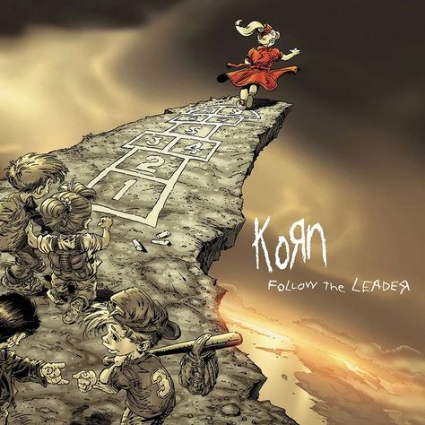 Korn - Follow the Leader
Genre: Nu Metal
Year: 1998
Country: United States Slipknot Albums, Mike Patton, Jonathan Davis, Oh My Heart, Workout Songs, Follow The Leader, Iconic Album Covers, Metal Albums, All In The Family