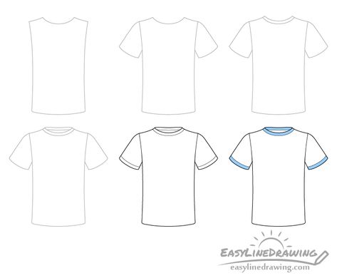 How To Draw T Shirts Step By Step, How To Draw A Tshirt Easy, How To Draw A T Shirt, How To Draw Tshirt, T Shirt Drawing Ideas, Shirt Drawing Ideas, T Shirt Drawing, Kindergarten Drawing, T Shirt Sketch