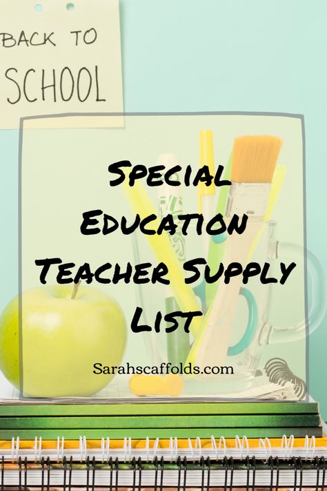 Sped Teacher Must Haves, Special Education Supplies, Teacher Supplies List, Happy Teacher Planner, Special Needs Teaching, Special Education Teacher Gifts, Teacher Wish List, Resource Room Teacher, Special Needs Teacher