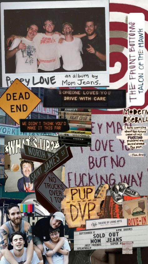 #momjeans #midwestemo Midwest Emo Poster, Mccafferty Wallpaper, Midwest Emo Pfp, Midwest Emo Wallpaper, Mom Jeans Band, Midwestern Emo, Emo Room, Album Wallpaper, Midwest Emo