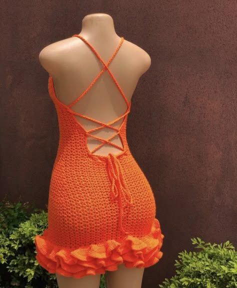 Crochet Contemporary, Crochet Sundress, Crochet Trends, Crochet Party, Crochet Short Dresses, Crocheted Dresses, Feminine Crochet, Dresses Crochet, Festival Crochet