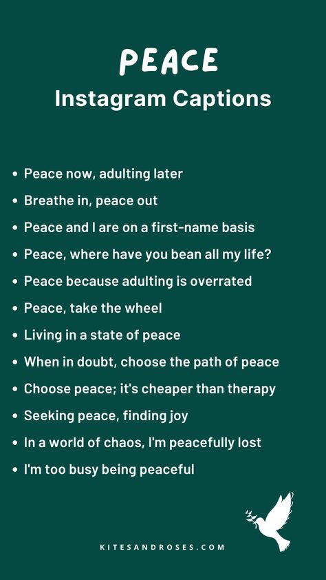 Peace Related Quotes, Aesthetic Words For Nature, Postive Captions For Instagram, Peace And Nature Quotes, Inner Peace Captions Instagram, Nature Peace Captions Instagram, Escape Captions Instagram, Caption For Peace, Calm Instagram Captions