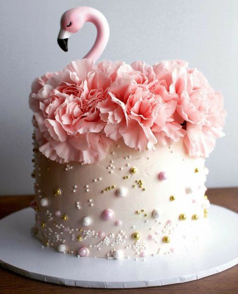 Flamingo Cake, Animal Cakes, Flamingo Birthday, Beautiful Birthday Cakes, Creative Birthday Cakes, Baby Birthday Cakes, Flamingo Party, Cool Birthday Cakes, Cute Birthday Cakes