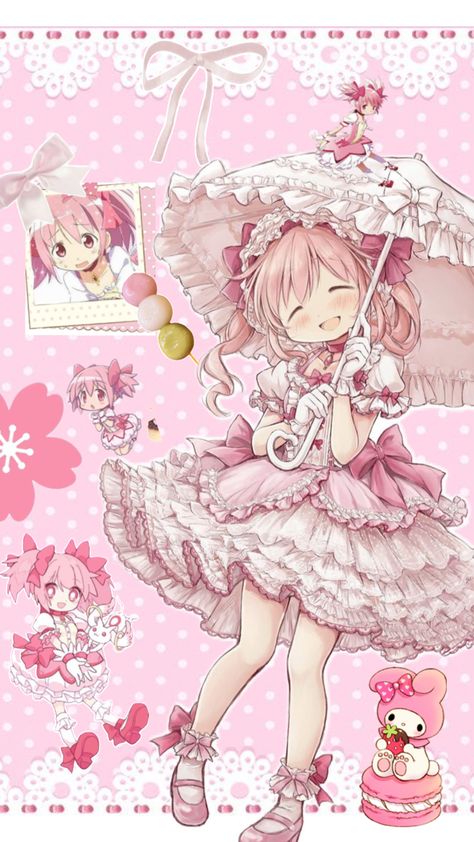 Cute, pink, madoka magica, wallpaper, kawaii, cutecore Madoka Wallpaper, Madoka Magica Wallpaper, Pink Wallpaper Kawaii, Kawaii Cutecore, Mahō Shōjo Madoka Magica, Magical Girl Aesthetic, Future Wallpaper, Kawaii Core, Puella Magi Madoka Magica