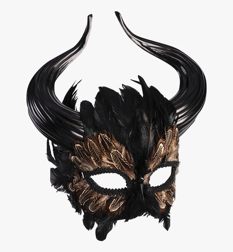 Masquerade Mask Black, Gothic Mask, Black Masquerade Mask, Mens Masquerade Mask, Spooky Halloween Costumes, Monster Mask, Halloween Costume Mask, The Minotaur, Bull Horns