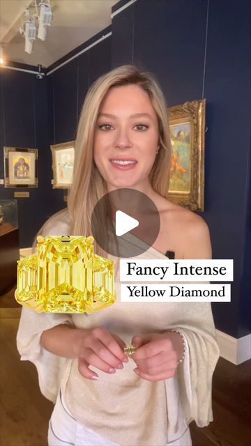 M.S. Rau Jewels on Instagram: "This exceptionally rare Fancy Intense yellow diamond ring showcases three emerald cut yellow diamonds, with the center stone totaling 10.37 carats and the two accent stones totaling 3.75 carats. Discovering a single Fancy Intense yellow diamond of this caliber is rare; finding three perfectly matched stones with such vivid color is nearly unprecedented. Each diamond is certified by the Gemological Institute of America as having the coveted all-natural Fancy Intense yellow color grade. The ring is set in 18K yellow gold, perfectly accentuating these captivating, sunny gems.  Visit our website for more information. Item #31-9433  #msrau #msraujewelry #finejewelry #highjewelry #finejewellery #rarejewelry #raregemstones #highjewellery #jewelrylover #fancyyellowdi Yellow Diamond Ring, Rare Jewelry, Yellow Diamonds, Yellow Diamond Rings, Rare Gemstones, Vivid Color, Yellow Diamond, High Jewelry, Jewelry Lover