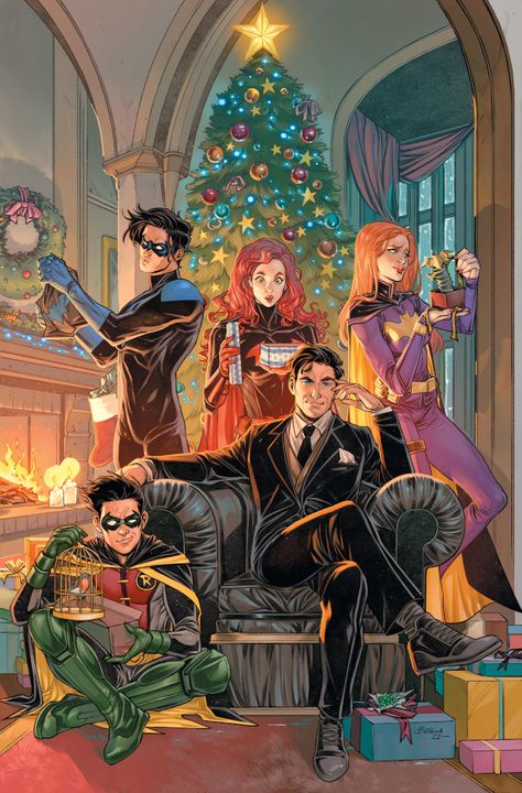 Art Dc Comics, Hiro Big Hero 6, Christmas Comics, Univers Dc, Arte Dc Comics, Batman Comic Art, Dc Comics Artwork, Batman Universe, Bd Comics