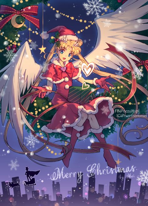 Usagi Tsukino, by NorthernMei Anime Character, Sailor Moon, Moon, Christmas, Anime