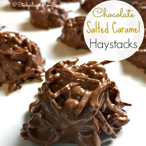 Chocolate Haystacks, Candy Caramel, Baked Pumpkin Oatmeal, Fall Dessert Recipes Easy, Coconut Hot Chocolate, Pumpkin Oatmeal Cookies, Coconut Drink, Candy Recipes Homemade, Caramel Chocolate