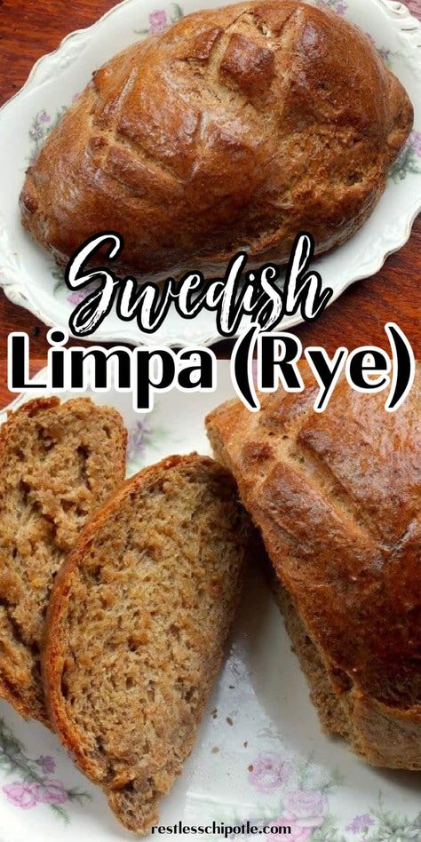 Sweet Rye Bread Recipe, Swedish Bread, Rye Bread Recipes, Walnut Bread, Ham Sandwiches, Scandinavian Food, No Knead Bread, Swedish Recipes, Yeast Bread