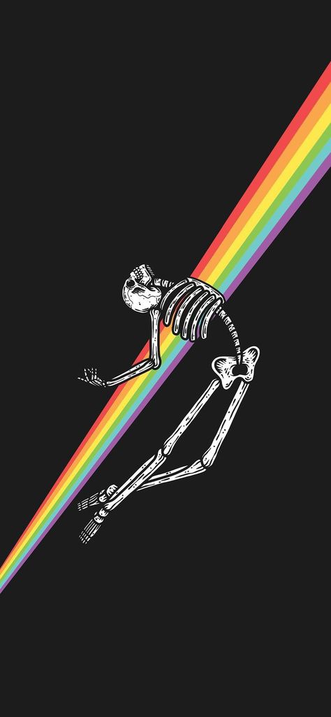 Rainbow Skeleton Wallpaper, Computer Wallpaper Skeleton, Weird Iphone Wallpaper, Skeleton Background, Skeleton Art, Edgy Wallpaper, Art Wallpaper Iphone, Cool Wallpapers Art, Minimalist Wallpaper