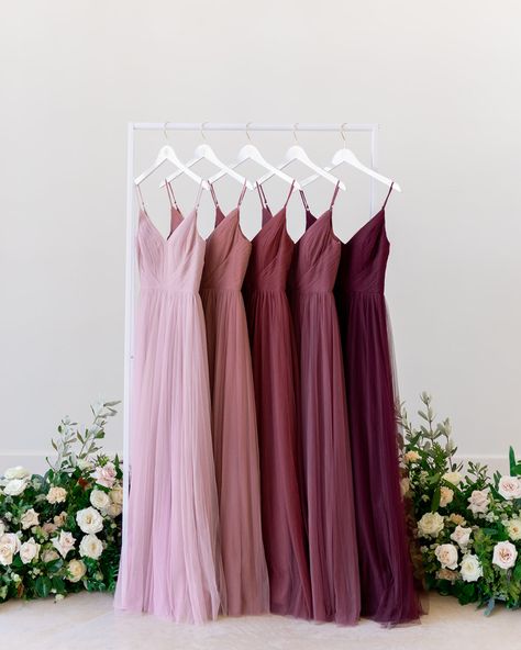 Revelry Color Gallery | Blushes and Burgundies Sorella Vita Rustic Rose, Mauve Purple Bridesmaid Dresses, Bridesmaid Dress Color Schemes, Rose Pink Bridesmaid Dresses, Light Pink Bridesmaids, Mauve Bridesmaid, Mauve Bridesmaid Dress, Mauve Wedding, Bridesmaid Colors