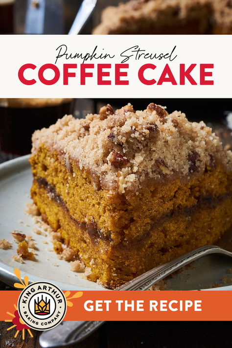 Pumpkin Streusel Coffee Cake, Pumpkin Coffee Cake Recipes, Pumpkin Coffee Cake, Pumpkin Streusel, Cake Pumpkin, Streusel Coffee Cake, Pumpkin Pecan Pie, Pumpkin Coffee Cakes, Coffee Cake Recipe