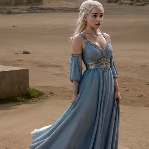 Daenerys Targaryen Outfits, Asgardian Dress, Daenerys Targaryen Dress, Zicxa Photos, Game Of Thrones Dress, Game Of Thrones Outfits, Daemon Targaryen, Star Wars Outfits, Old Fashion Dresses