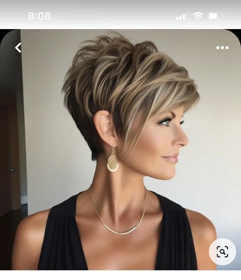 Long Messy Pixie Haircut, Long Pixie Haircut With Bangs, Brunette Pixie With Highlights, Pixie With Undercut, Messy Pixie Haircut, Short Spiked Hair, Longer Pixie Haircut, Short Sassy Haircuts, Funky Short Hair