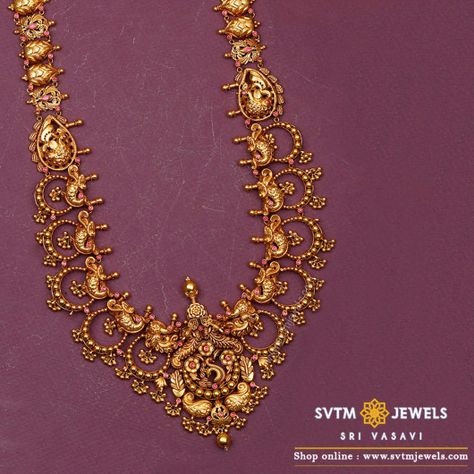 Madona Bridal Set - Bridal Collection - Gold 22k Gold Long Necklace, Long Chain Necklace Gold Indian Antiques, Long Gold Necklace Indian Bridal Jewelry Sets, Antique Gold Jewelry Indian Haram, Jewelry Patterns Gold Necklace Long, Gold Bridal Necklace Indian, Gold Necklace Indian Bridal Jewelry Long, Long Necklace Gold Indian Jewelry Sets, Gold Long Set Design