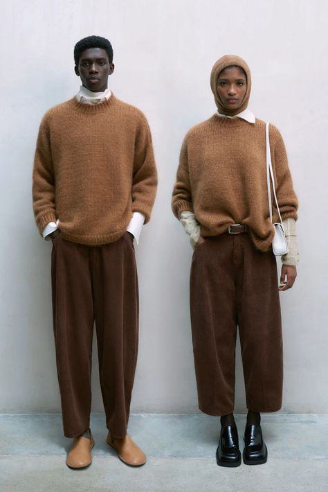 Corduroy Baggy Pants, Brown Pants Outfit, Corduroy Pants Outfit, Carrot Pants, Winter Pants Outfit, Mohair Scarf, Everyday Pants, Sustainable Fashion Brands, Mohair Sweater