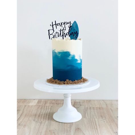 Bohemian Cakes Birthdays, Man Bday Cake, Mini Bday Cake, Surf Board Cake, Vw Cake, Surfing Cake, Surfer Cake, Surfboard Cake, 40th Birthday Cakes For Men