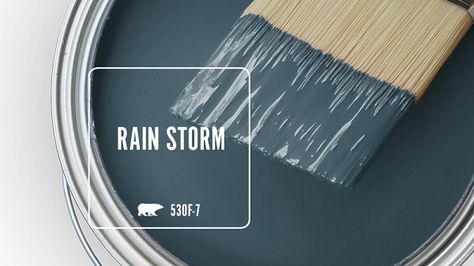 Behr Summer Storm, Bathroom Colors Behr, Coastal Storm Behr Paint, Rainy Season Behr Paint, Blue Boys Room Paint, Behr Blue Bathroom Paint Colors, Behr Dark Storm Cloud Bedroom, Tardis Blue Paint Behr, Bathroom Paint Colors Blue