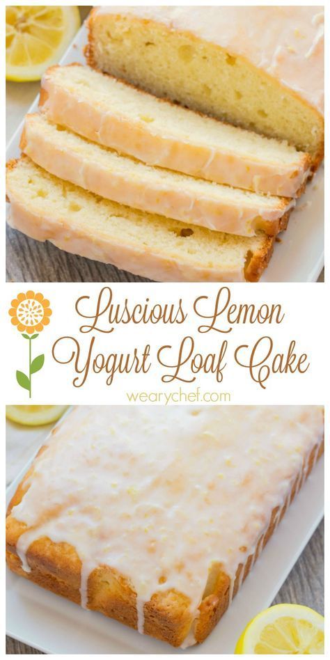 Best Lemon Loaf, Cake With Yogurt, Lemon Juice Recipes, Dessert Breads, Lemon Cakes, Paula Dean, Easy Cakes, Lemon Loaf Cake, Yoghurt Cake