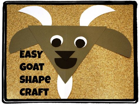 Goat craft to go with farm theme or letter G activities. G Activities, Letter G Crafts, Letter G Activities, Farm Theme Preschool, Farm Animal Crafts, Farm Preschool, Goat Head, Goat Art, Farm Activities