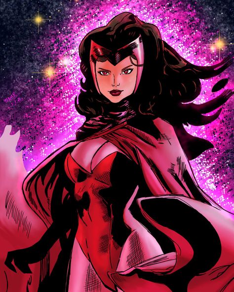 X Men Marvel, Marvel Wasp, Scarlet Witch Avengers, Scarlet Witch Costume, Scarlet Witch Comic, Witch Powers, Marvel Avengers Comics, Univers Marvel, Invisible Woman