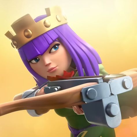 Clash Of Clans Fanart, Clash Of Clash, Archer Queen, Totally Spies, Clash Royale, Game Characters, Clash Of Clans, Game Character, Queen