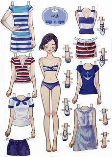 Girlish Fashion Style Coordination - Paper Doll Book (Kore… | Flickr Free Printable Paper Dolls, Paper Doll Book, Paper Doll Printable Templates, Modele Pixel Art, Seluar Ketat, Barbie Paper Dolls, Paper Dolls Clothing, Paper Dolls Diy, Paper Doll Dress