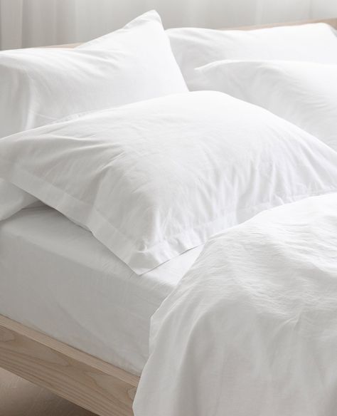 #minimal #simple #minimalistic #allwhite #white #bedding #bedrooms #bedding #beautifulbeds #linens #madeincanada #home #homestyle #interiors #interiordesign #minimal #bedroominspo #lifestyle White Pillow Cases, Luxury Bedding Collections, Bedroom Color Schemes, Fine Linens, Beautiful Bedding, Body Pillow, Bedroom Colors, Bedroom Inspo, Luxury Bedding