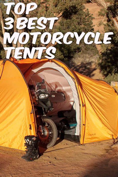 Motorcycle Tent, Motorcycle Campers, Motorcycle Trip, Motorcycle Camping Gear, Trailer Tent, Best Tents For Camping, Moto Car, Dual Sport Motorcycle, Bike Camping