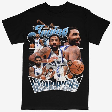 Beyond Dope  Kyrie Irving Dallas Mavericks NBA Basketball Tee Basketball Tshirts Designs Ideas, Irving Nba, Basketball Streetwear, Mavericks Basketball, Basketball T Shirt Designs, Basketball Tees, Basketball Photography, Style T Shirts, Basketball Shirts