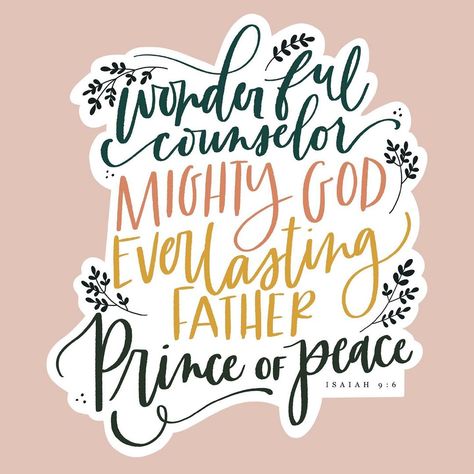 Melissa Bos’s Instagram photo: “4|31 “And he will be called: Wonderful Counselor, Mighty God, Everlasting Father, Prince of Peace.”⠀ ‭‭Isaiah‬ ‭9:6‬ ‭NLT‬‬⠀ ⠀…” He Shall Be Called Wonderful Counselor, Isaiah 1:16-17, Isaiah 9:6 Christmas Wallpaper, Wonderful Counselor Mighty God Everlasting Father Prince Of Peace, Isaiah 49:15-16, Wonderful Counselor Mighty God, Isaiah 62:3 Crowns, Isaiah 9, Isaiah 9 6