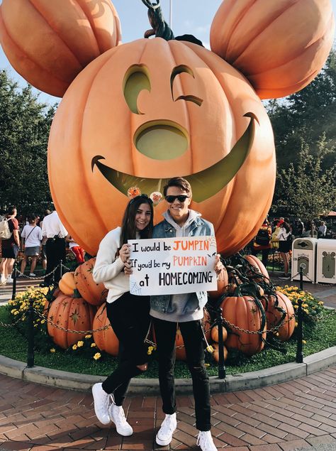 Promposals Prom, Promposals Ideas, Disney Homecoming, Pumpkin Dance, Dance Proposal, Halloween Dance, Dance Poster, Hoco Proposals, Prom Ideas