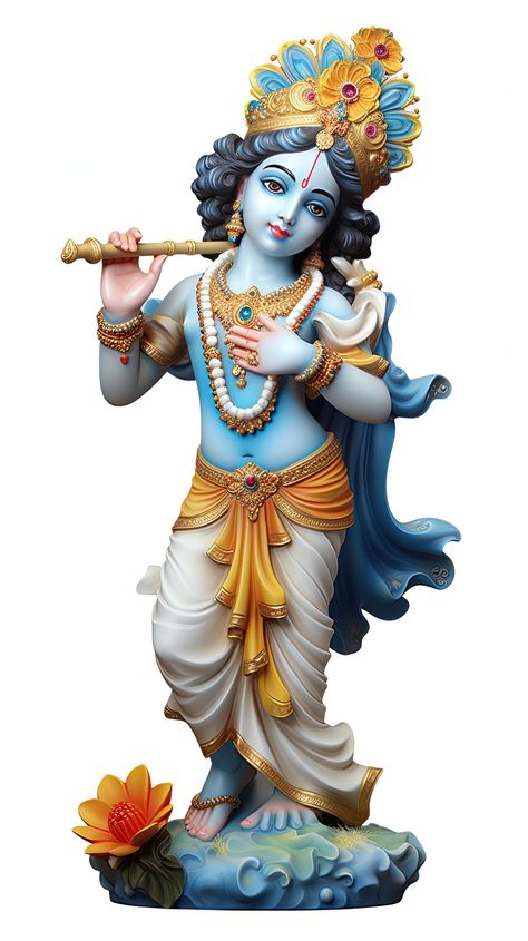 He is the god of protection, compassion, tenderness, and love. Krishna Png Hd Images, Lord Krishna Art, Lord Images, God Of Protection, Jeep Images, Hare Krishna Mantra, Animals With Horns, Dhoni Photos, Lotus Flower Pictures