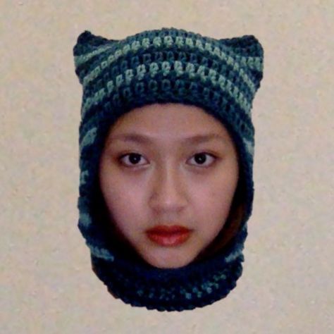 Cat Ear Balaclava Crochet, Crochet Cat Balaclava, Cat Balaclava Crochet, Cat Ear Balaclava, Cat Balaclava, Balaclava With Ears, Balaclava Crochet, Crochet Project Ideas, Knitted Balaclava