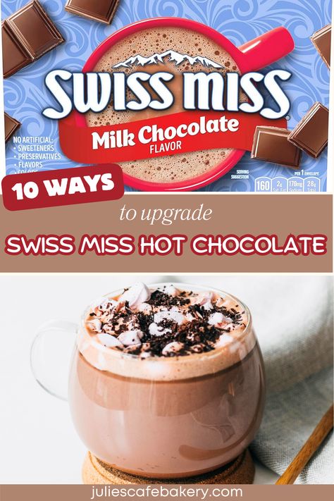 Swiss Miss hot chocolate Recipes Using Swiss Miss Hot Chocolate, Swiss Miss Hot Chocolate Crock Pot, Swiss Miss Recipes, Homemade Swiss Miss Hot Chocolate, Crockpot Hot Chocolate Recipe Swiss Miss, Swiss Miss Hot Chocolate Recipe, Keurig Hot Chocolate, Hot Cocoa Crockpot Recipe, Swiss Miss Hot Chocolate