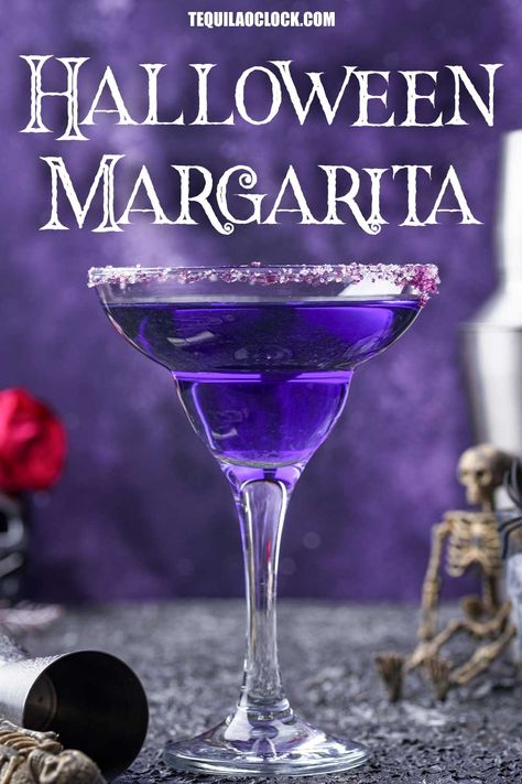 Halloween Margarita (Crazy Good!) Pitcher Margarita Recipe Parties, Practical Magic Margarita Recipe, Halloween Punch With Tequila, Witchy Margarita, Halloween Margarita Punch, Easy Halloween Margaritas, Pitchers Of Margaritas, Tequila Pitcher Cocktails, Halloween Margarita Pitcher