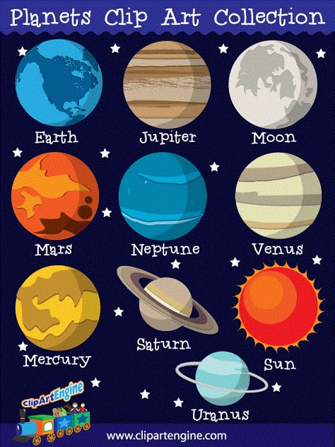 Our Planets Clip Art Collection is a set of royalty free vector graphics that includes a personal and commercial use license. Galactic Starveyors Vbs 2017, Solar System Projects, Solar System Crafts, Space Activities, Space Birthday Party, Space Birthday, Space Party, The Planets, Vacation Bible School